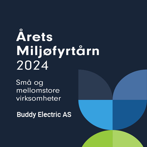 årets miljøfyrtårn 2024 Buddy Electric små og mellomstore virksomheter